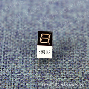 0.36" 1 Digit 7 Segment LED Display (XSM-S3611AR)